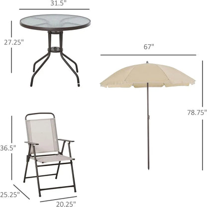 6 Piece Patio Dining Set or 4 with Umbrella