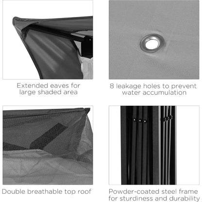 11' x 11' Pop Up Canopy with Removable Zipper Netting