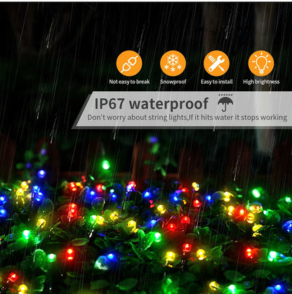 100M-10M Outdoor Waterproof Solar String Fairy Light