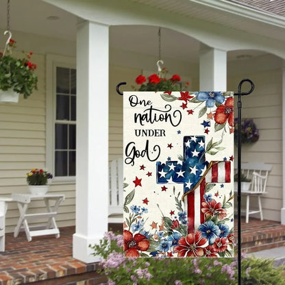 Patriotic, Inspirational Garden Flag