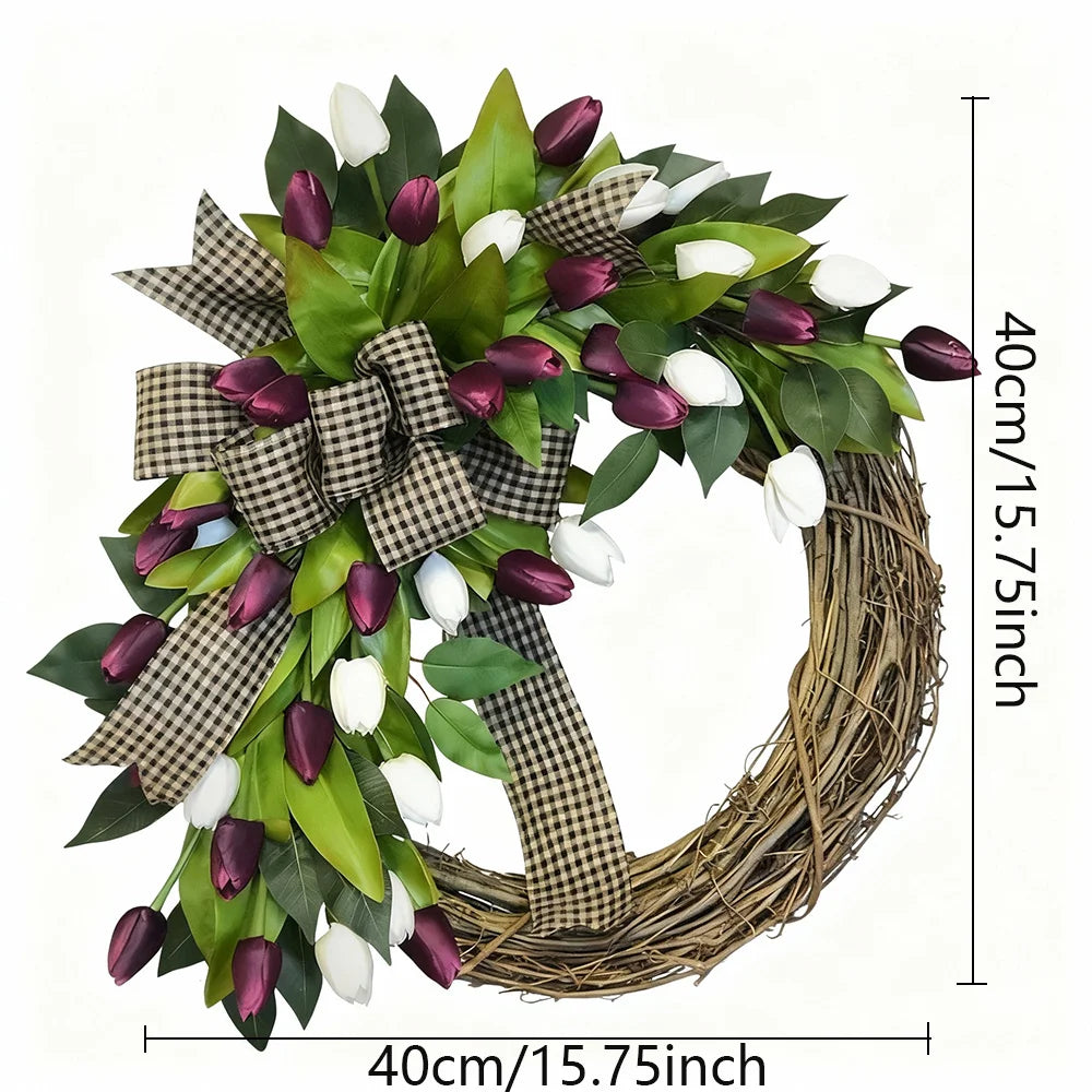 Spring Tulip Wreath