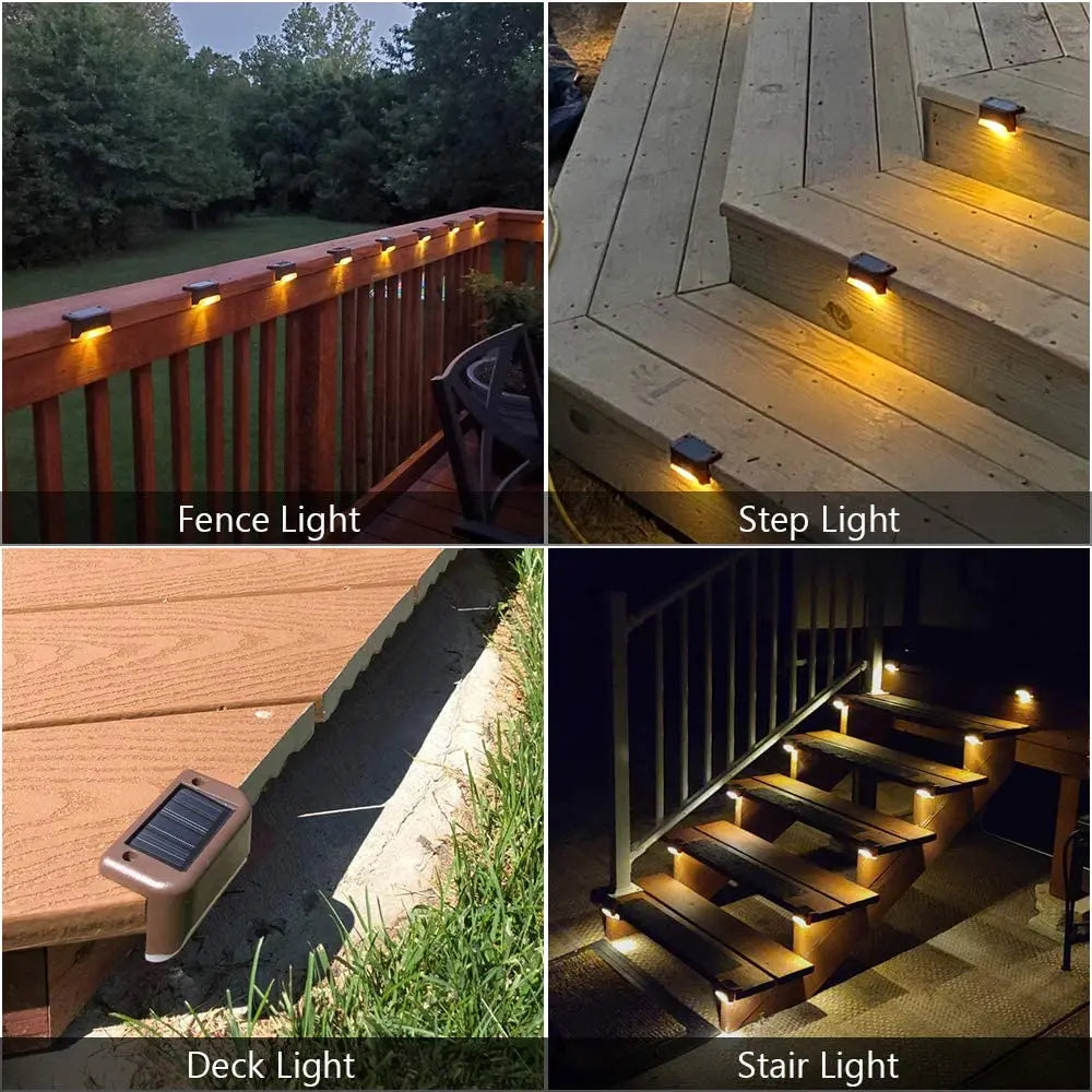 16-Pack Outdoor Solar Deck Lamp For Stairs, Steps, Fences, Yards, Patios And Paths