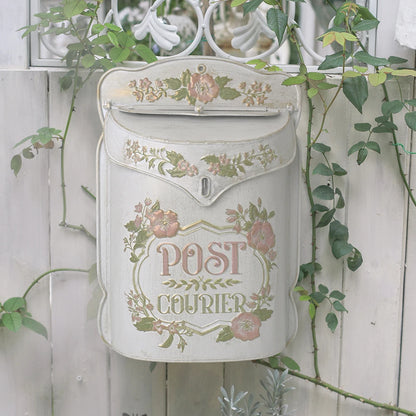 Retro Style Outdoor Metal Wall Mounted Mailbox