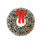 24in Prelit Battery Powered Christmas Wreath with Remote