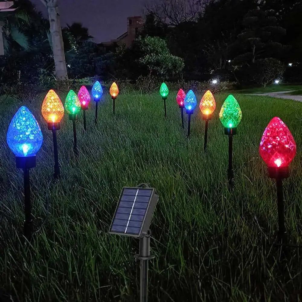 Solar Outdoor Lighted Stake For Christmas