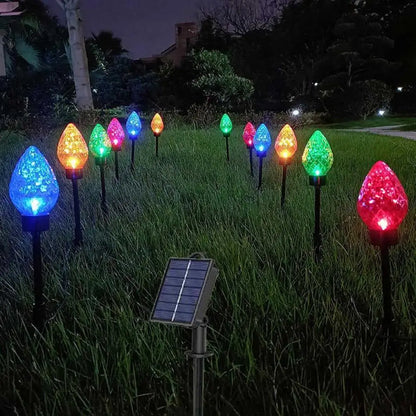 Solar Outdoor Lighted Stake For Christmas