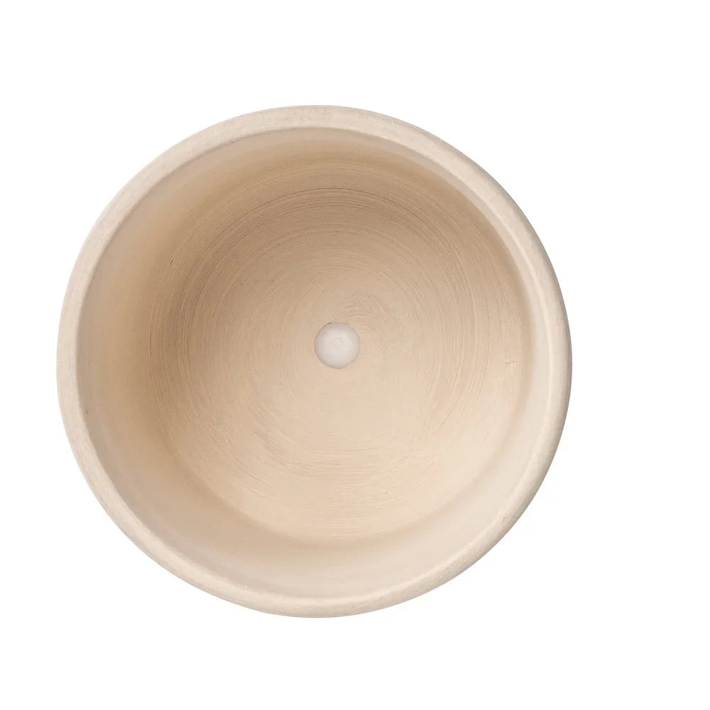 Round Ceramic Planter with Drainage Holes