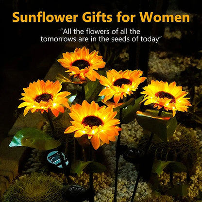 Outdoor Solar Sunflowers Waterproof LED Lawn Light