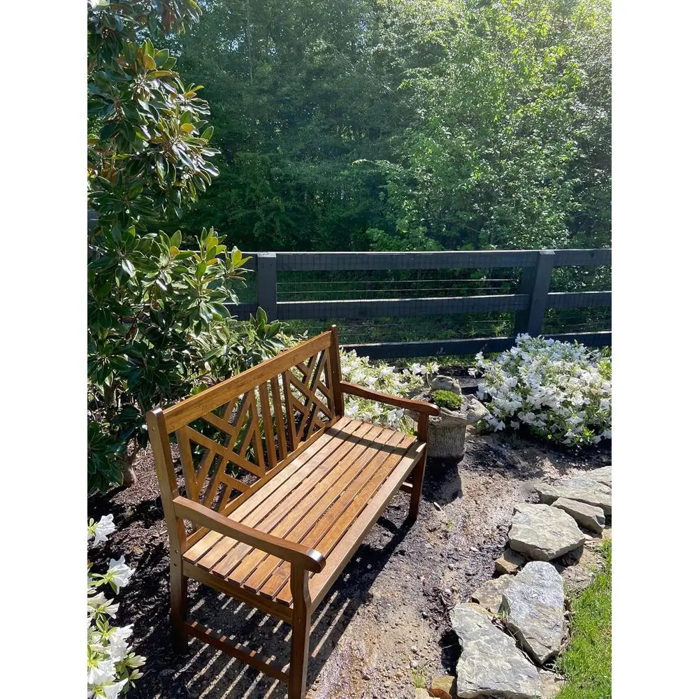 Outdoor Acacia Wood Garden Bench