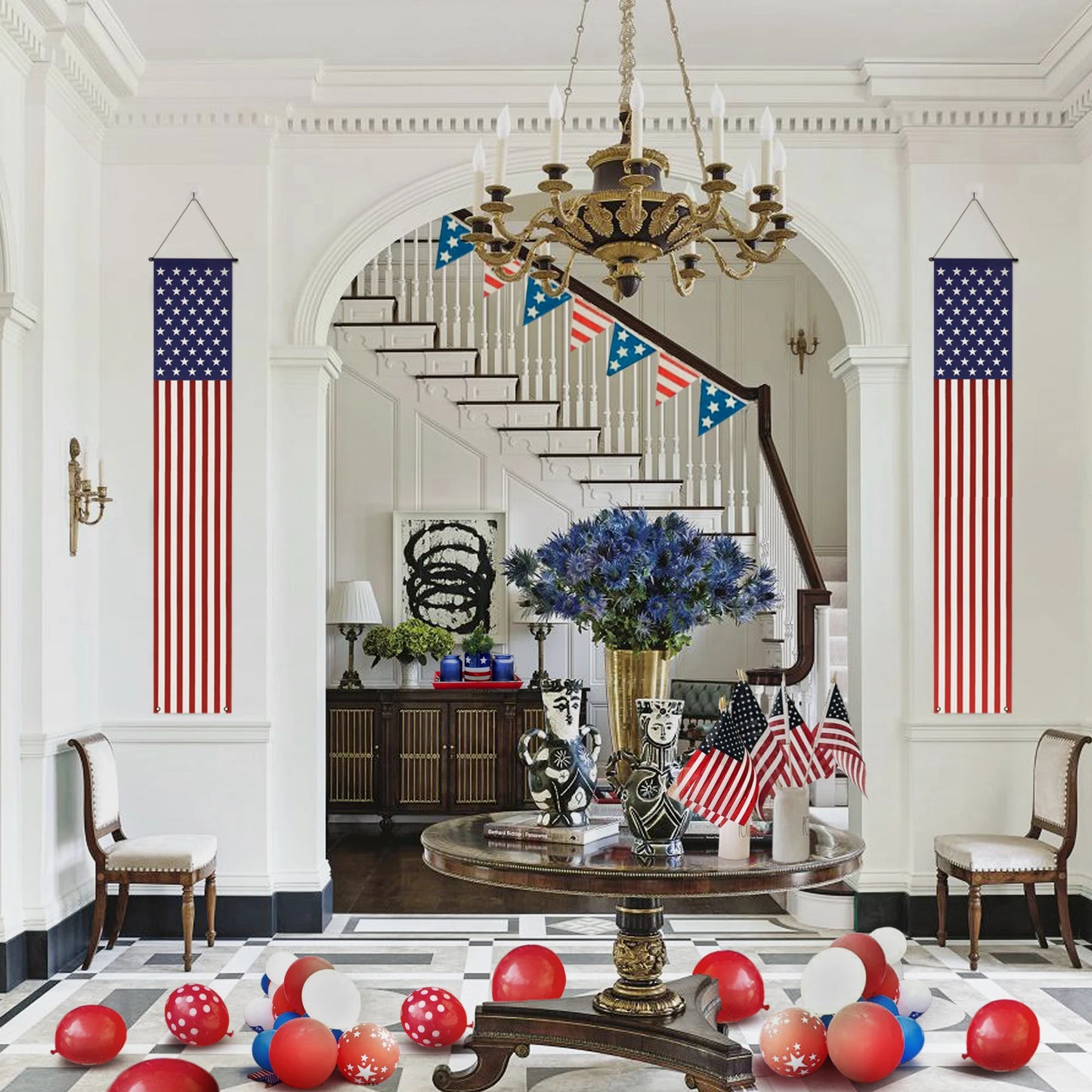 American Flag Door Banners