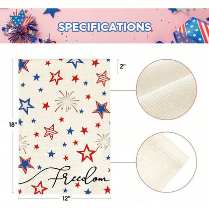 Patriotic Stars Stripes Garden Flag