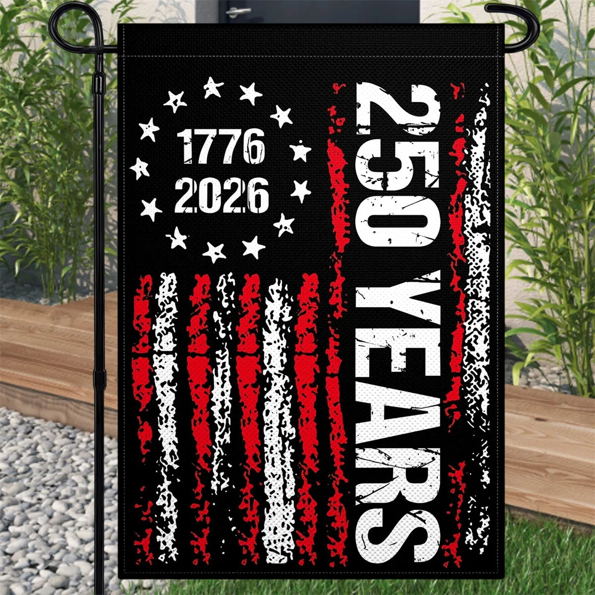250 Years America Garden Flag