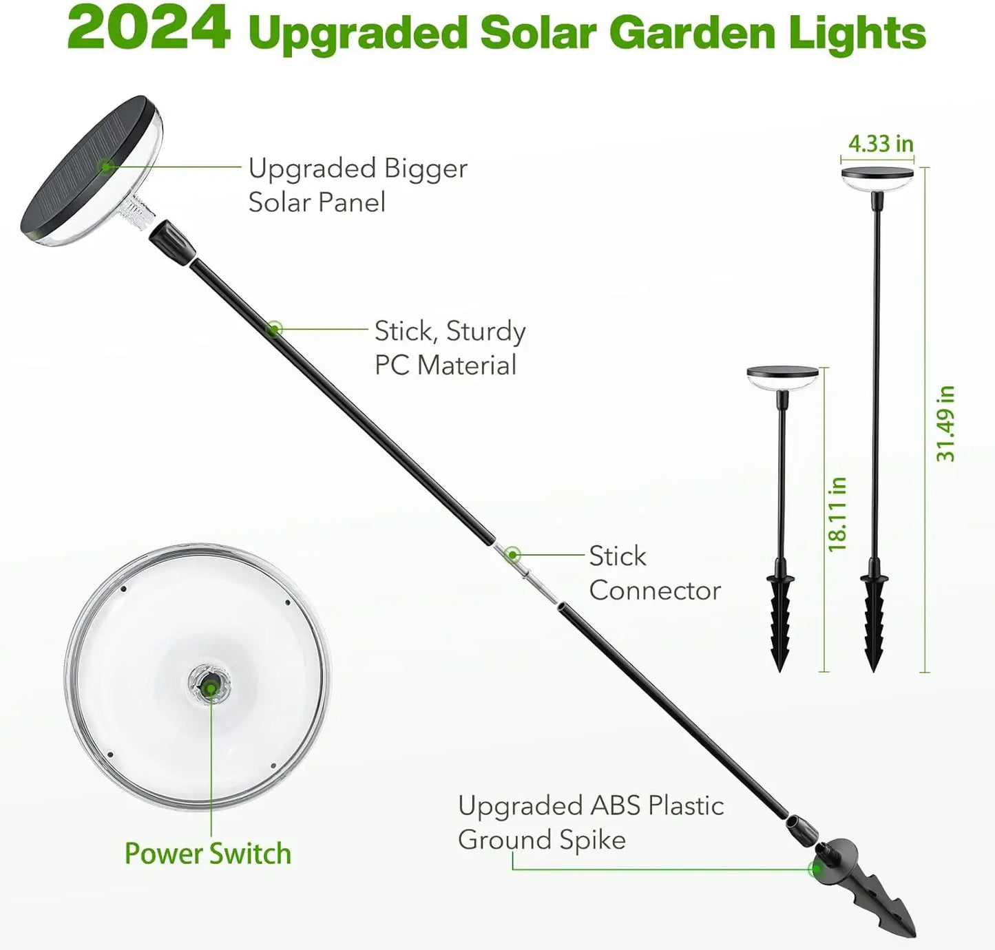 6Pack Solar Garden/Path Lights
