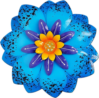 Metal Flower Wall Art Garden Decor