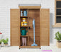 68''x33''x20'' Outdoor Wooden Storage Shed with Metal Top