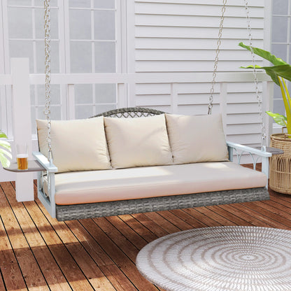 2 Person Wicker Hanging Porch Swing