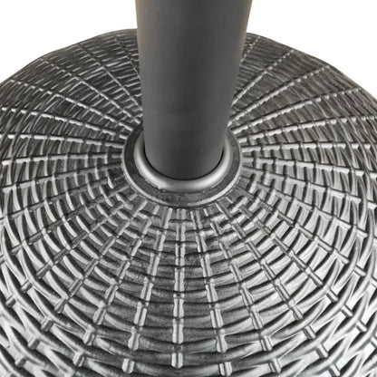 22lb Black Round Coated Resin Patio Umbrella Base