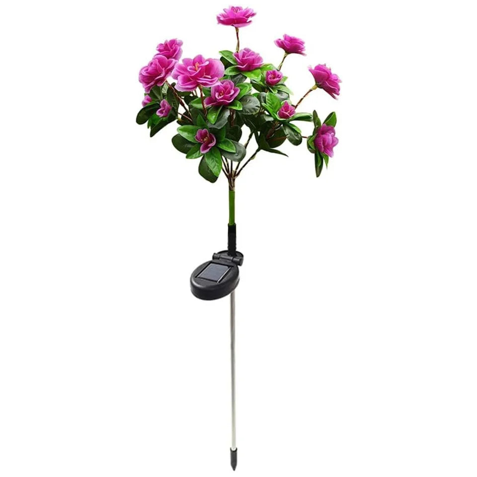 LED Solar Light Waterproof Azalea Flowers