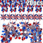 20Pcs Patriotic Red White Blue Decorations Set
