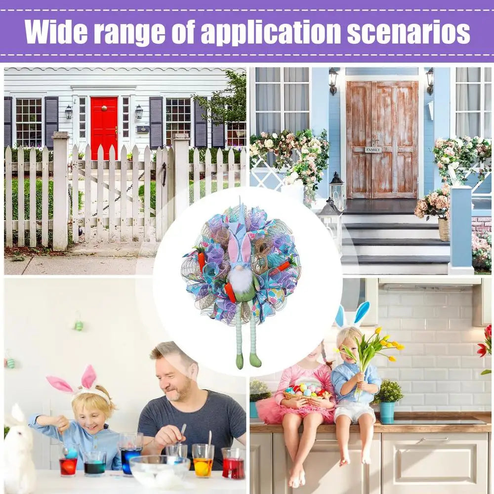 Easter Bunny Gnome Wreath