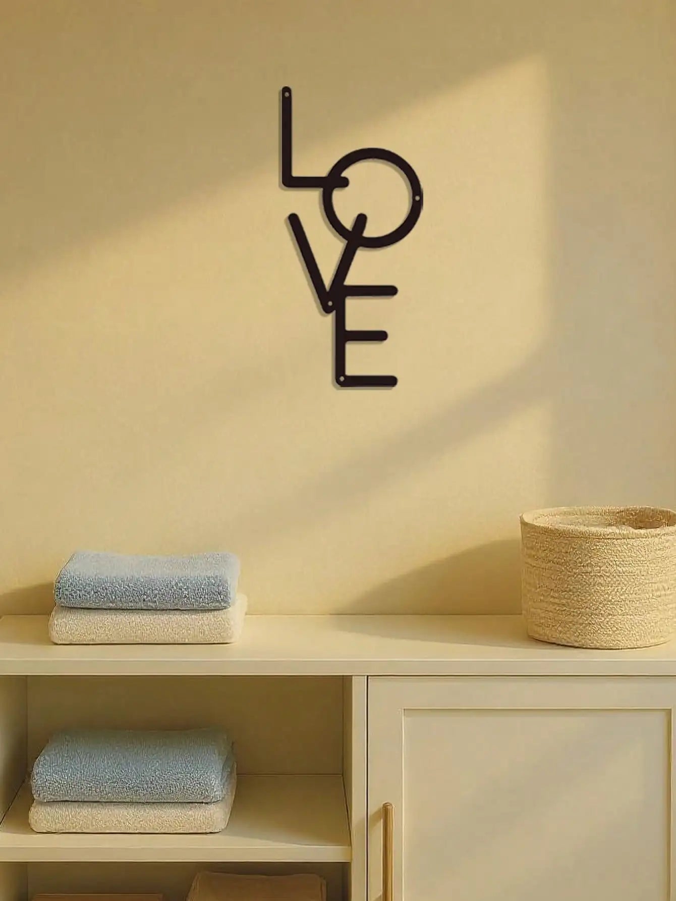 Vintage Black Gothic Love Metal Wall Sign