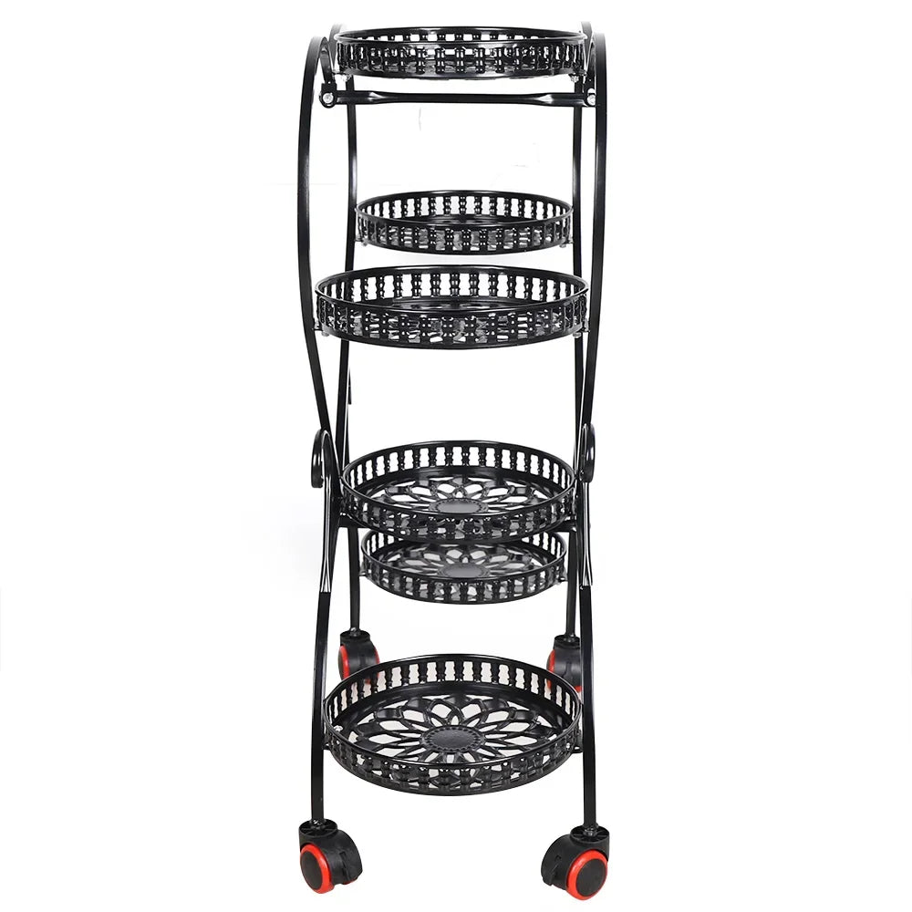 Heart Shaped 6 Pots Metal Plant Stand Metal