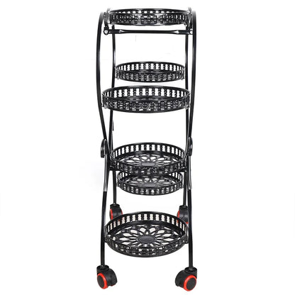 Heart Shaped 6 Pots Metal Plant Stand Metal