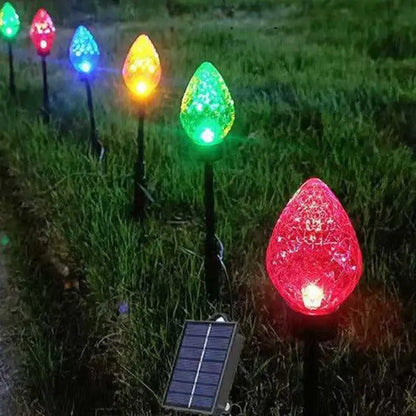 Solar Outdoor Lighted Stake For Christmas