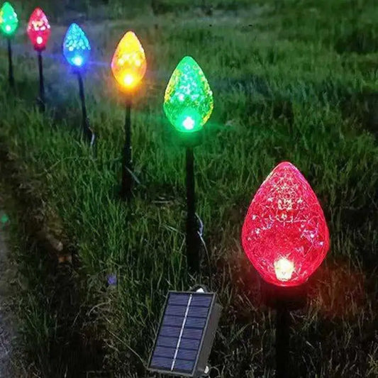 Solar Outdoor Lighted Stake For Christmas