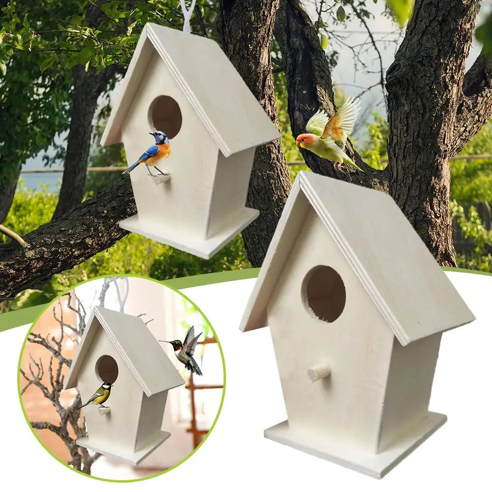 Wooden Mini Hanging Birdhouse