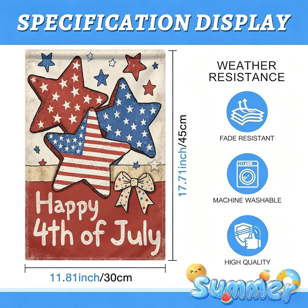 Happy 4th of July Garden Flag