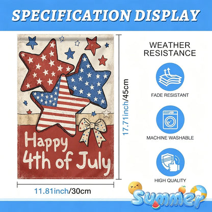 Happy 4th of July Garden Flag