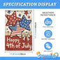 Happy 4th of July Garden Flag