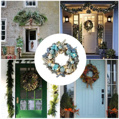 11.81in Light Up Christmas Wreath