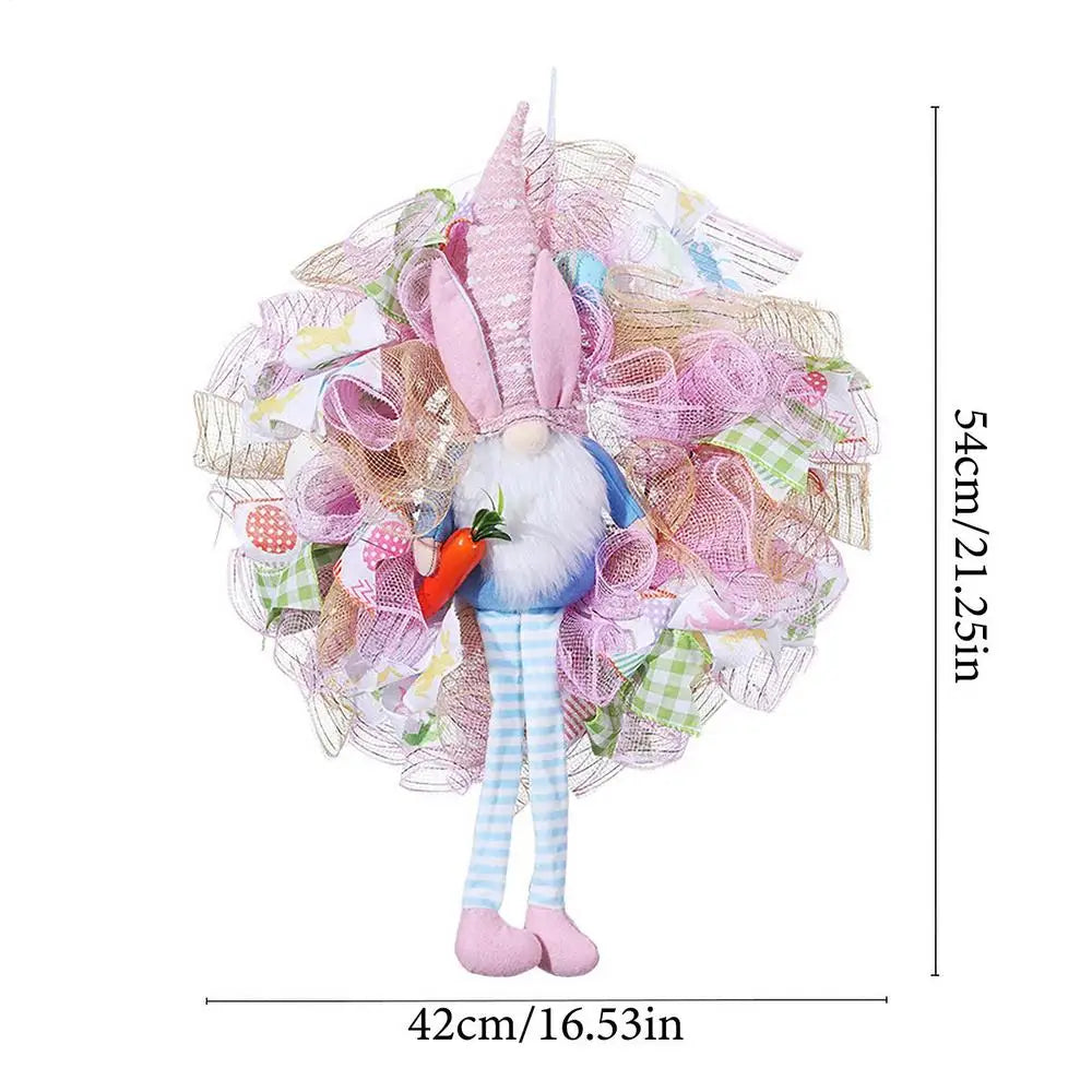 Easter Bunny Gnome Wreath