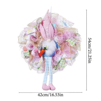 Easter Bunny Gnome Wreath