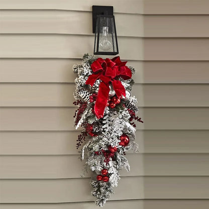 Christmas Red Ball Ornament Holiday Wreath or Garland