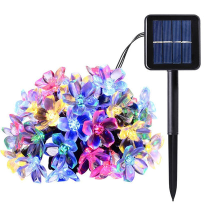 50LED Solar Power Cherry Blossom Fairy String Lights