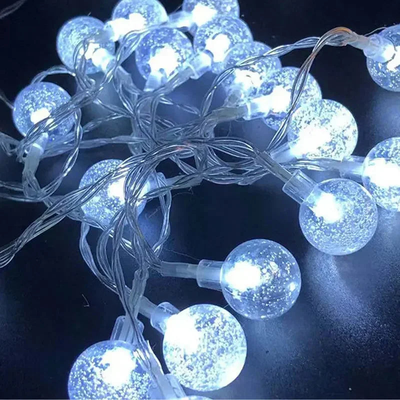 10M Festoon LED Fairy Crystal Ball Star String Lights