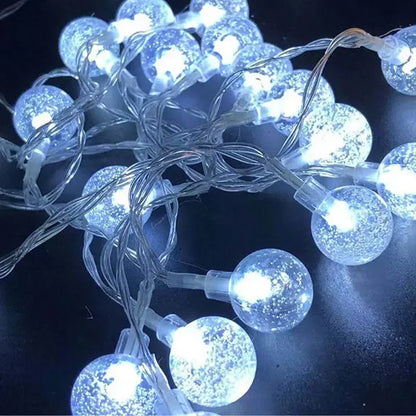 10M Festoon LED Fairy Crystal Ball Star String Lights