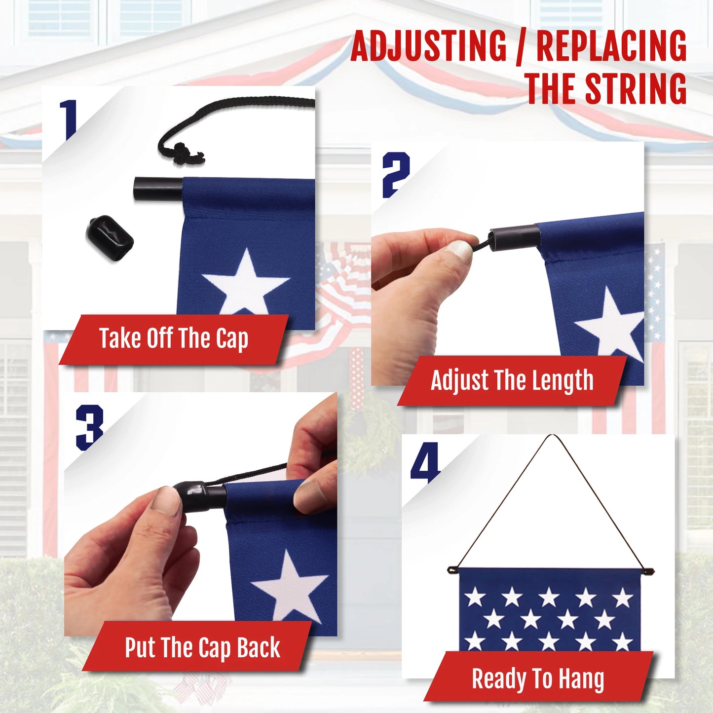 American Flag Door Banners