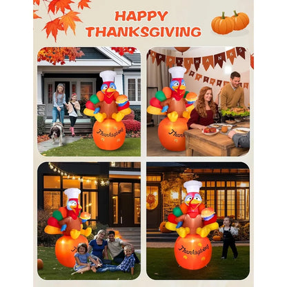 6 FT Inflatable Thanksgiving Decoration