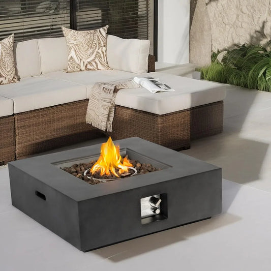 35-Inch Outdoor Propane Fire Pit Table