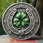 St. Patrick's Day Rustic Horseshoe & Shamrock Iron Wall Art