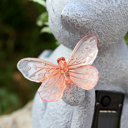 Solar Powered Animal Planter with Light