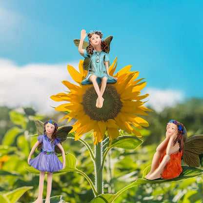 6 Pieces Miniature Fairy Sculpture Yard Ornaments Potted Plants Decor