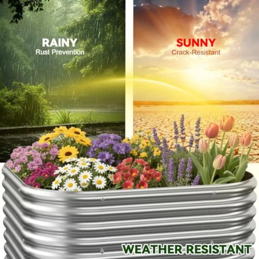 4 Pcak 2x2FT Raised Beds for Gardening