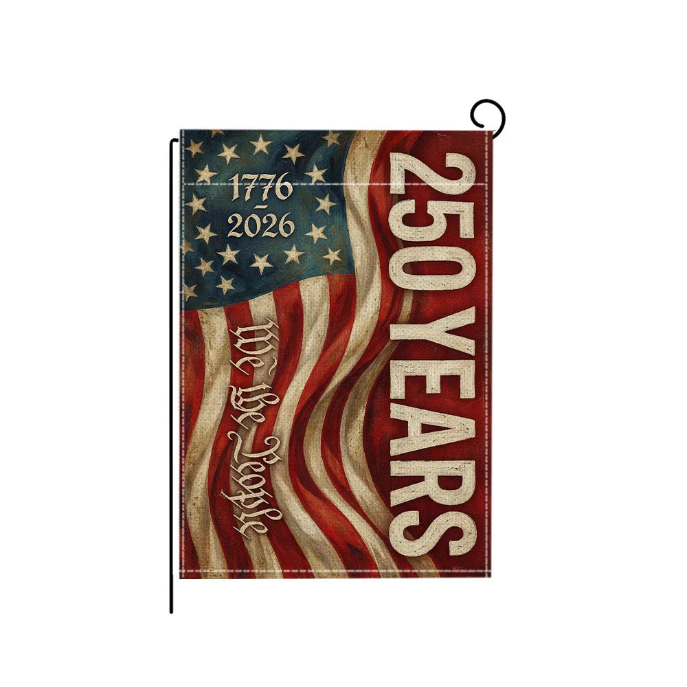 Patriotic Garden Flag 250th Anniversary Theme