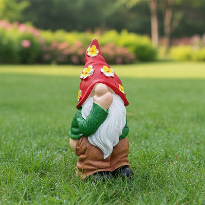 Cute Resin Gnomes Garden Statues with Pooping Design