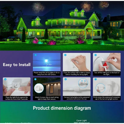 Outdoor LED Light String Strip